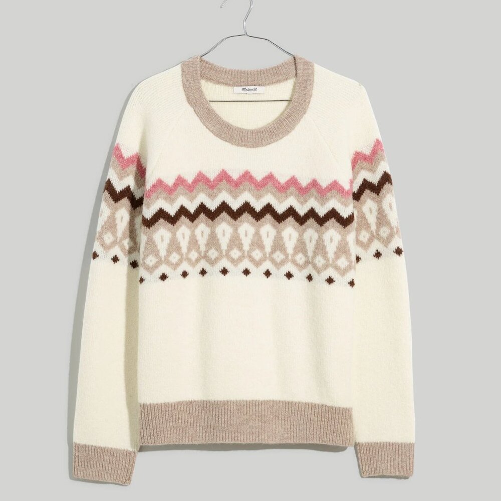 Madewell Fair Isle Markham Pullover Sweater